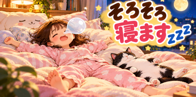 そろそろ 寝ますzzz
